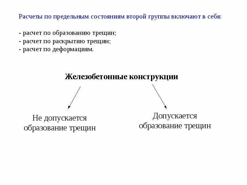 Расчет по первой группе предельных. Вторая группа предельных состояний ЖБК. Расчет по 2 группе предельных состояний. Группы предельных состояний железобетонных конструкций. Предельные состояния конструкций.