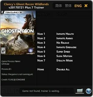 Трейнер игры ghost recon wildlands