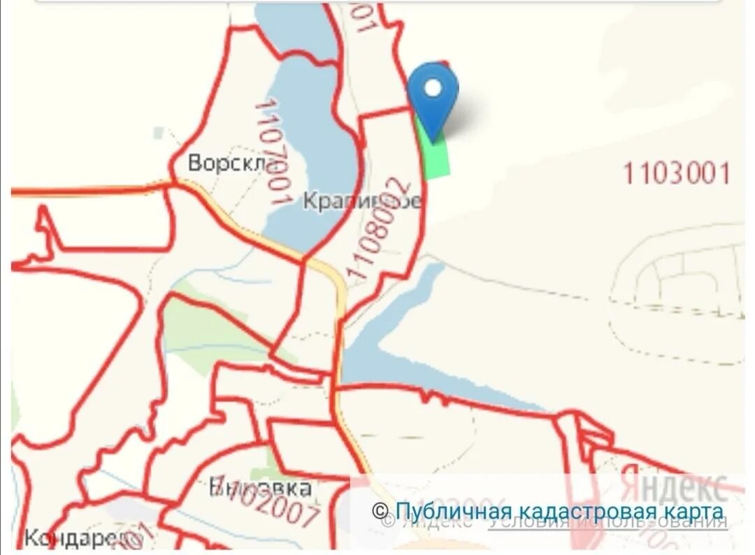 Терновка белгородская область на карте