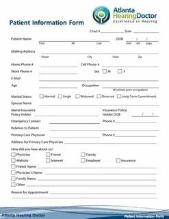 Patient form