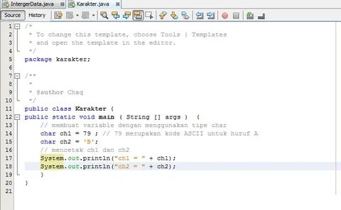 Variable define java