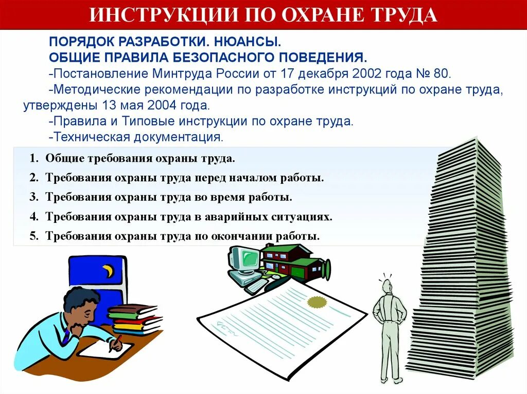 Главное правило охраны труда. Типовая инструкция по охране труда. Структура типовой инструкции по охране труда. Разработать инструкцию по охране труда. Порядок составления инструкций по охране труда.