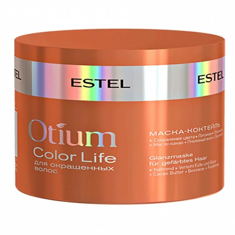 Estel Otium Color Life маска. Маска-коктейль для окрашенных волос Otium Color Life, 300 мл. Маска- сияние коктейль для окрашенных волос Otium Color Life, 300 мл. Маска Эстель отиум для окрашенных волос. Otium маска для волос