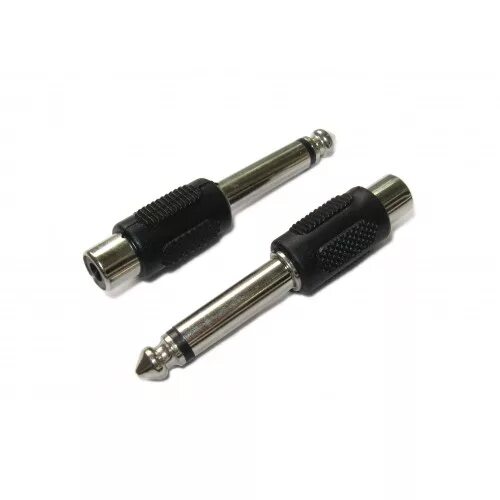 аудио-переходник premier 2-230 гнездо rca (тюльпан) - штекер 6. 3 стерео с выключателем. штекер 6,3 мм моно gold. штекер джек 6. моно штекер 6.