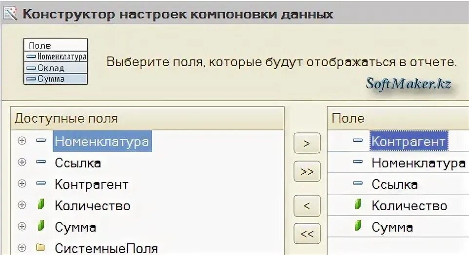 Поля итогов скд. Поля итогов скд