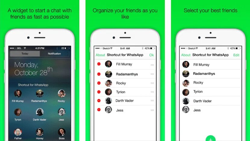 Виджет ватсап на айфон