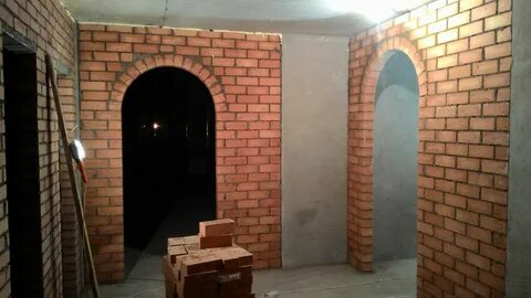 Кирпичная межкомнатная стена