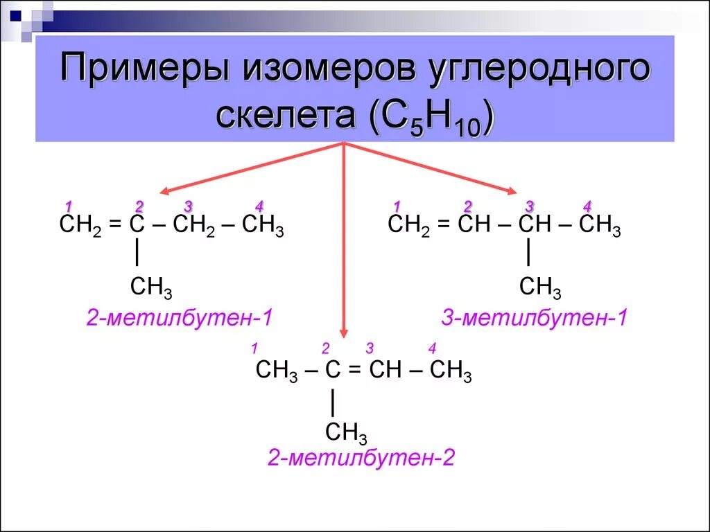 Привести пример изомерии