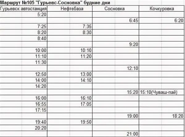 Расписание автобусов юрги 30