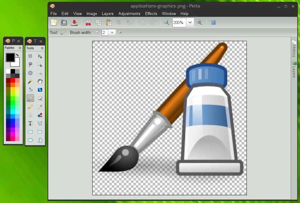 Paint это графический. Pinta редактор. Пинта графический редактор. Paint.net анимация. Pinta Интерфейс.