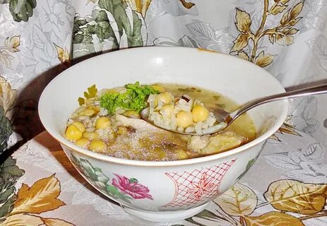 Суп с горошком консервированным и сыром
