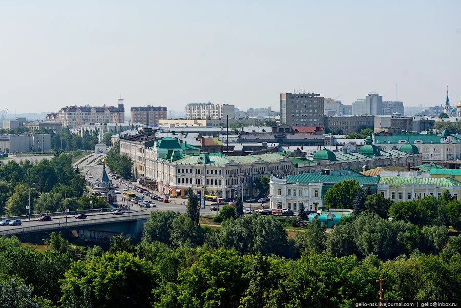 Город Омск. Омск с высоты птичьего полета. Омск панорама.