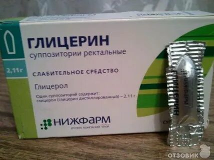 Через какое время действует глицериновая свеча