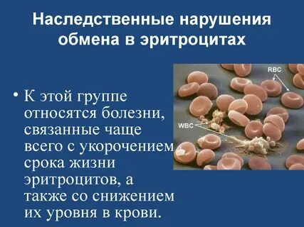 Заболевания эритроцитов