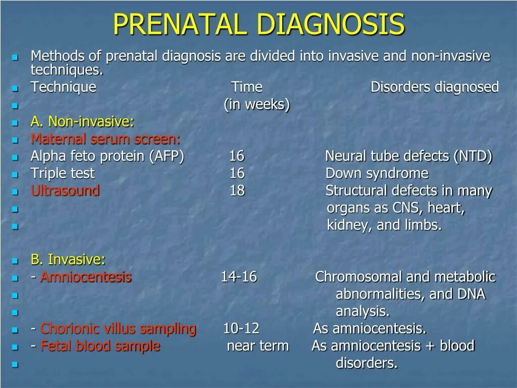 Diagnostic methods. Method prenatal diagnosis. вкп (diagnosis related groups). prenatal diagnostic techniques.