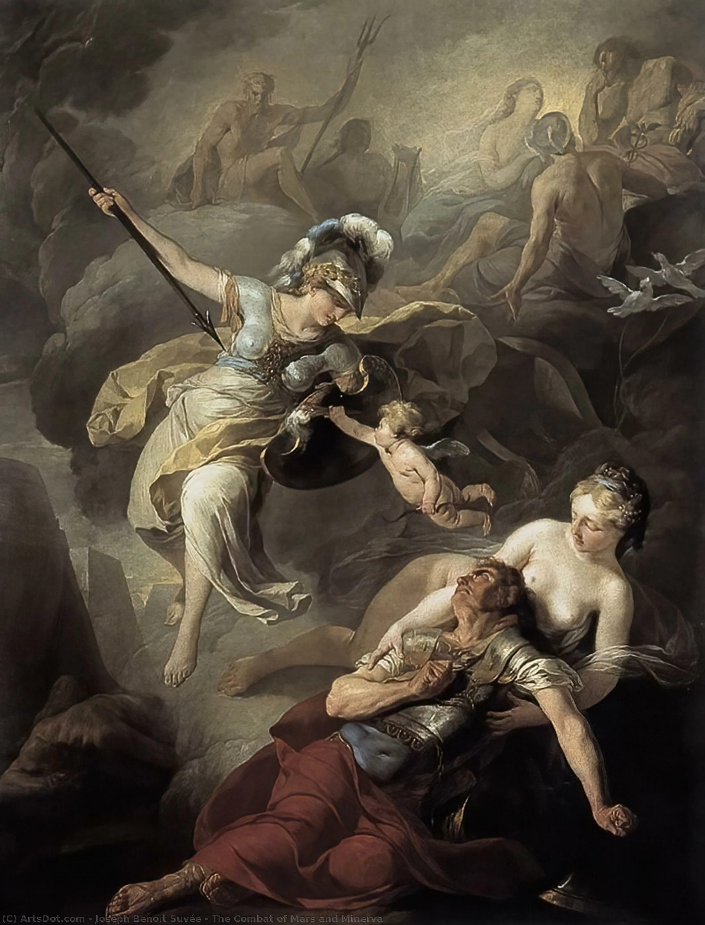 Сын бога марса убитый близнецом. («бой минервы и марса», 1771 г картина. минерва и марс тинторетто. питер пауль рубенс паллада и арахна.