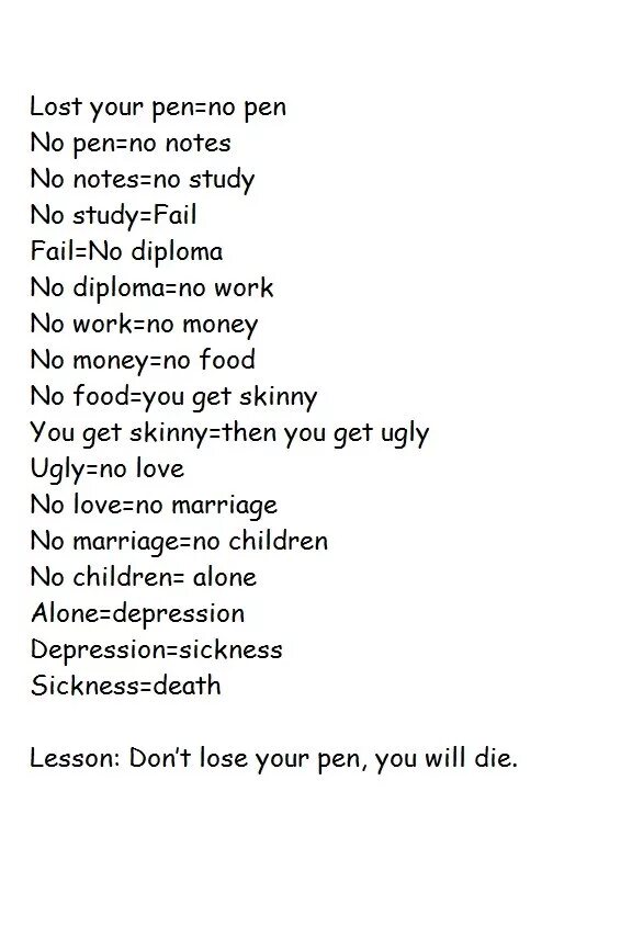 I don t have a pen