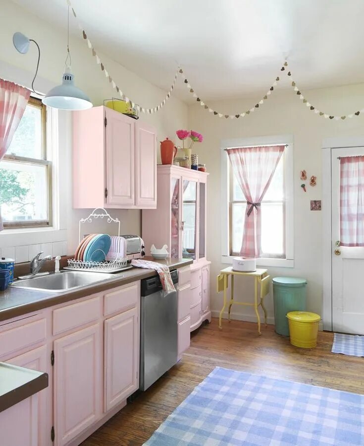 Tour the Pastel Pink Kitchen of Your Dreams Kitchen interior, Interior design ki