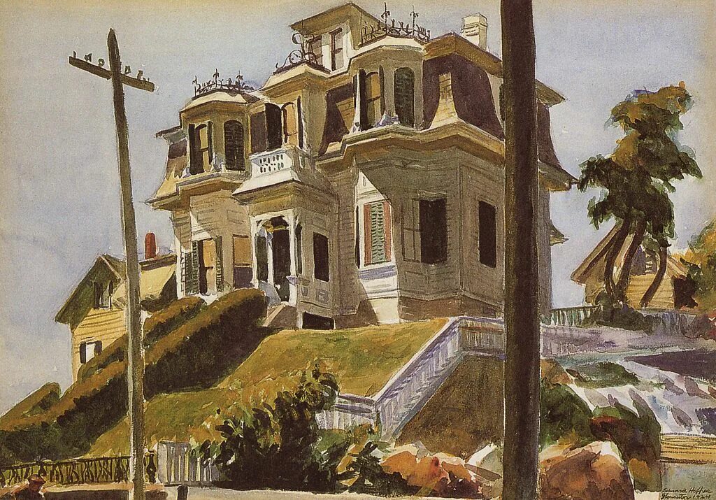 Edward hopper. Эдвард хоппер. edward hopper художник. эдвард хоппер 1925 «дом у железной дороги». эдвард хоппер акварель.