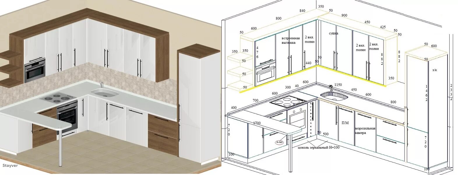 Высота 43 3. Проект кухни. Высота кухонного гарнитура. План кухонного гарнитура. Проект кухни с размерами.