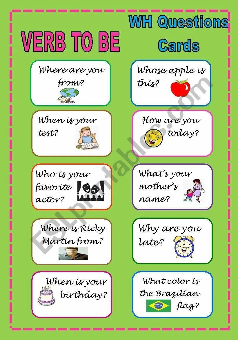 Do does questions speaking cards. Was were speaking карточки. карточки to be. глагол to be speaking cards. to be вопросы worksheets.