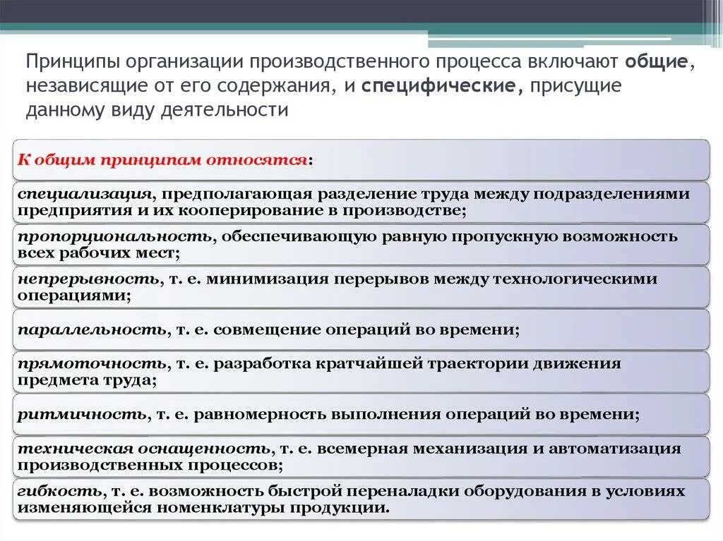 Управление качеством производственного процесса. Принципы организации производственного процесса. Основные принципы организации производственного процесса. Принципы организации производственного процесса на предприятии. Принципы рациональной организации производственного процесса.