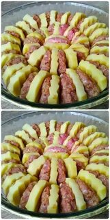 Рецепт картофель с фаршем в духовке слоями