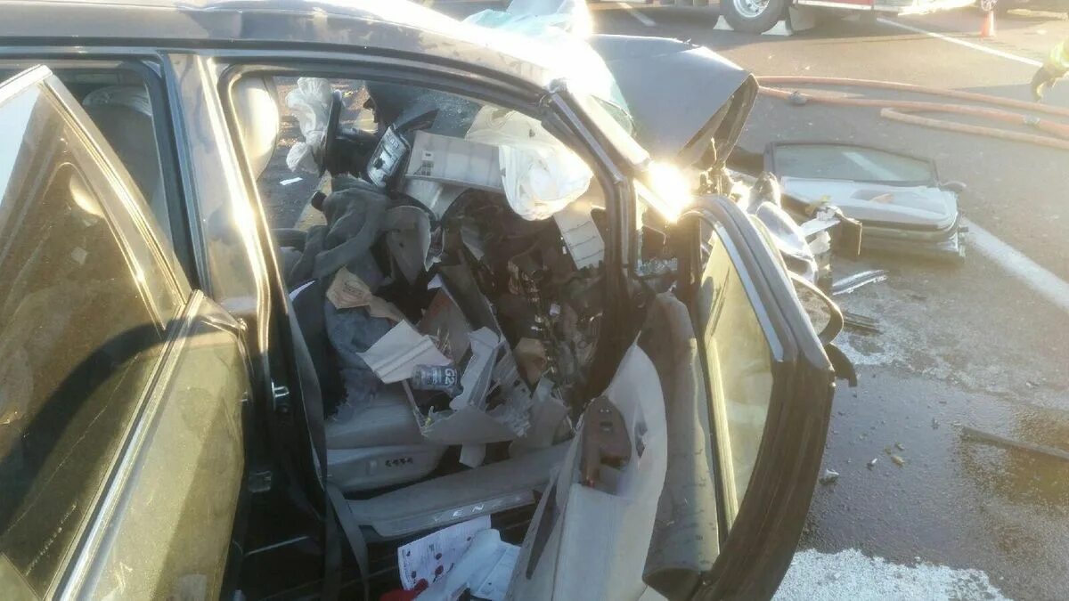 Новости происшествия ньюс. Разбитый Hyundai Tucson.
