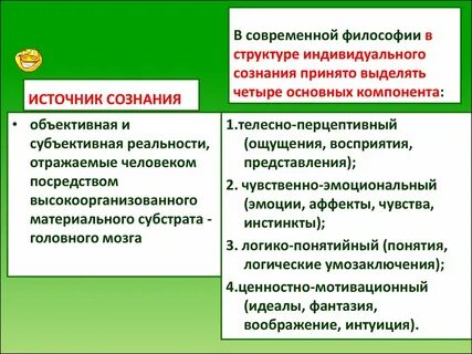 Компоненты сознания