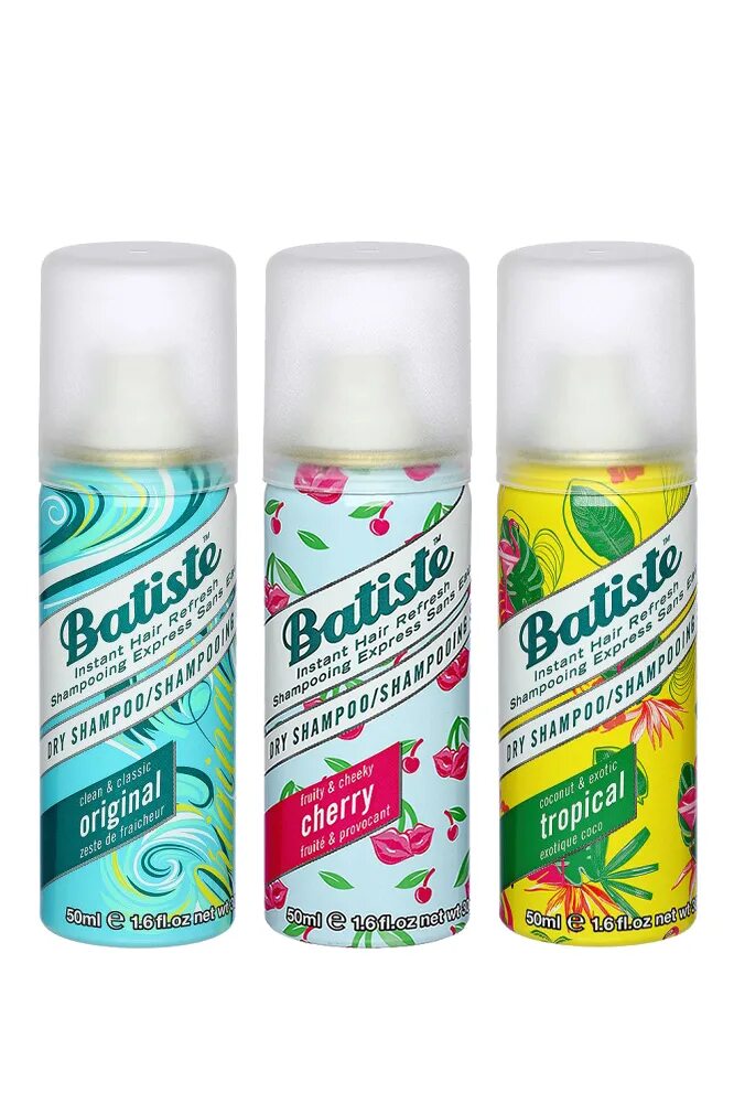 Batiste Tropical сухой шампунь 50. Batiste сухой шампунь Original, 50 мл. Batiste сухой шампунь Cherry, 50 мл + Tropical, 50 мл + Original, 50 мл. Batiste сухой шампунь Cherry, 50 мл + Original, 50 мл. Сухой шампунь для волос батист