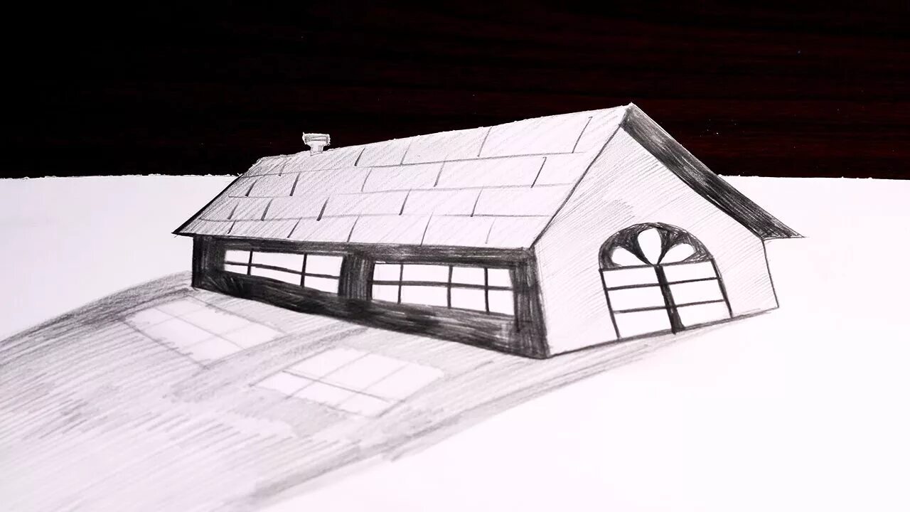 3d дом рисунок. Домик 3д рисунок. 3d рисунок маленький домик. Дом из Чалдонов рисовать легко. Нарисовать дом на луне 1 класс окружающий