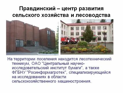 Городское поселение правдинский