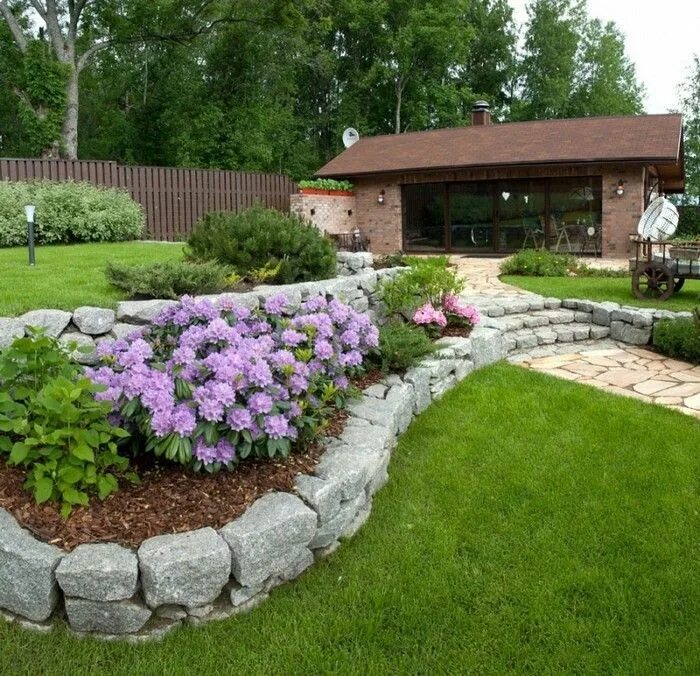 Розарий рабатка. Цветник на участке. Цветник на участке. Флокс шиловидный в цветнике. Миксбордер в парадной зоне.