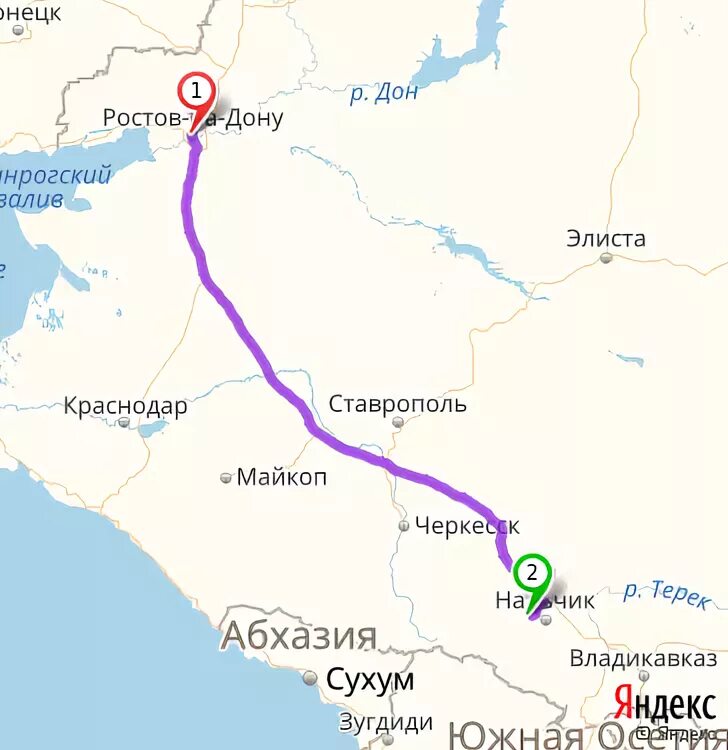 Сколько от краснодара до элиста