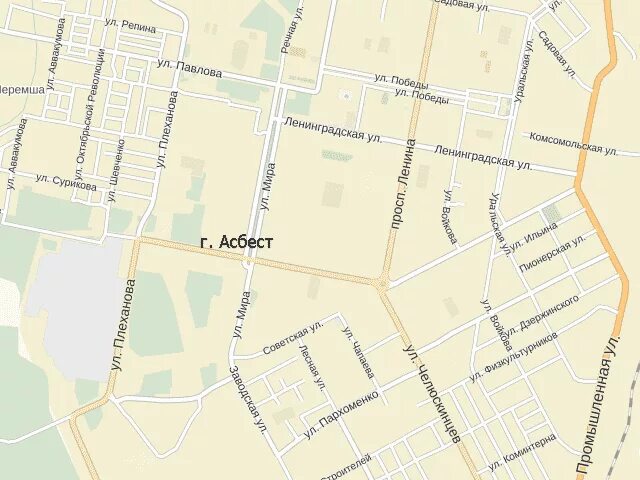 Асбест на карте Свердловской области. Асбест город на карте. План города Асбест. Город Асбест Свердловская область на карте.