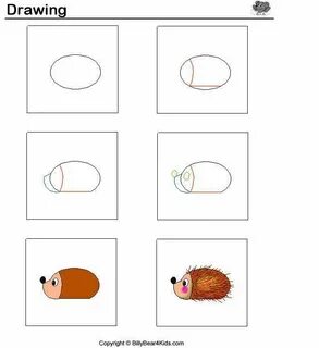 Нарисовать ежика пошаговый