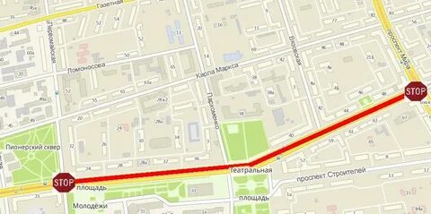 Расстояние от проспекта победы