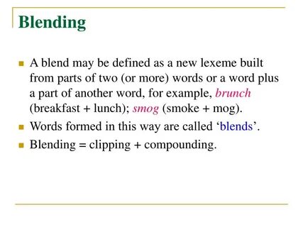 Which words are being defined