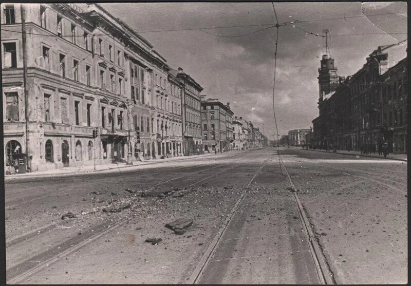 Улица блокады. Ленинград до войны 1941 года.