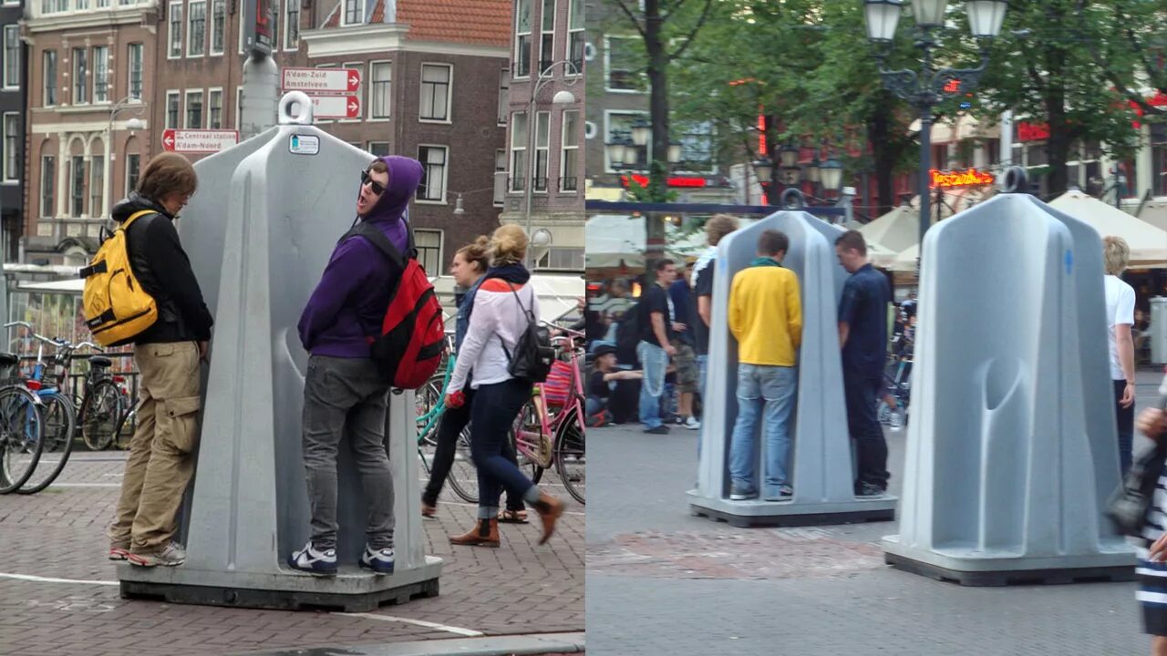 Писсуары в Европе. Уличные туалеты в Европе. Писсуары на улице открытые. Писсуары в Голландии для женщин.