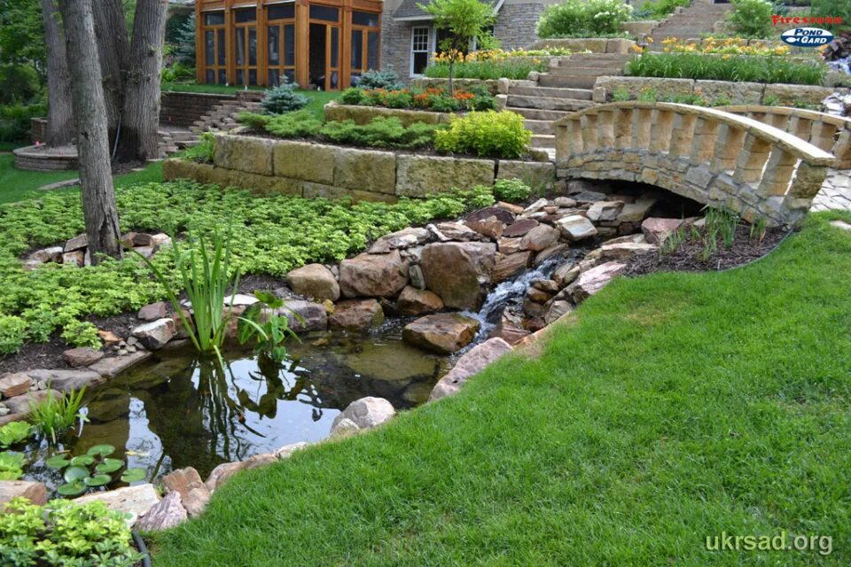 Дом ручеек. , самойлов в. Каскадный ручей. Декоративный водоем. Ландшафтный парк шмелевский ручей.