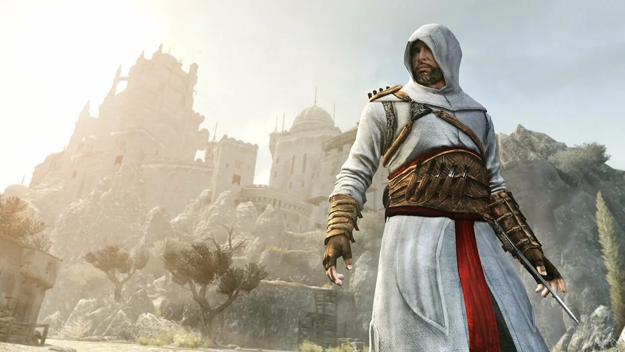 Assassin s мираж. Assassin's Creed 1 Альтаир. Альтаир и Эцио Масиаф. Ассасин Крид 2007. Ассасин Крид Альтаир.