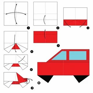 Поделка пожарная машина из бумаги оригами (56 фото) - фото - картинки и рисунки: