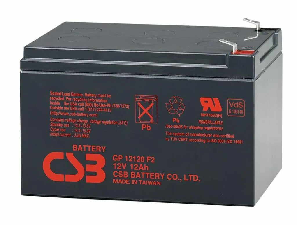 Csb battery. Батарея аккумуляторная CSB GP 12120. Аккумуляторная батарея CSB GP 12120 12 А·Ч. Батарея CSB GP 1272 f2 (12v, 7.2Ah). Аккумулятор CSB gp1272 f2 12v.