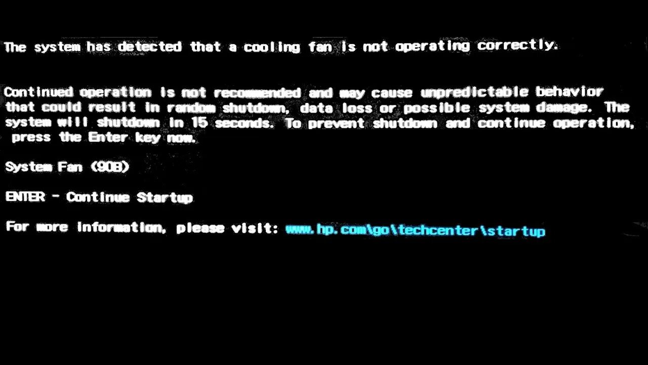 Ошибка fan. System Fan 90b. Ошибка System Fan (90b). The System has detected that a Cooling Fan is not operating correctly. System Fan (90b) при включении ноутбука.
