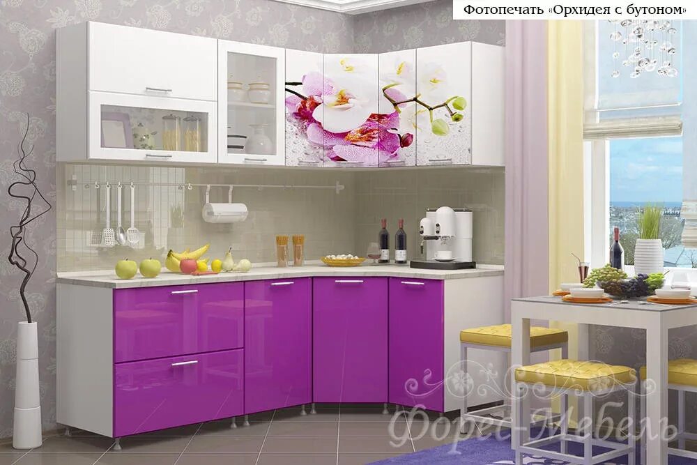 Кухня недорого на валберис. Кухня орхидея 1.6 бтс. кухня орхидея 2.0 бтс. кухонный гарнитур орхидея.