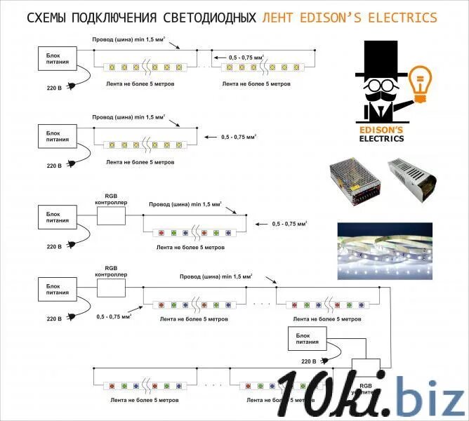 Как подключить светодиодную ленту к 220. Как подключить светодиодную ленту к 220