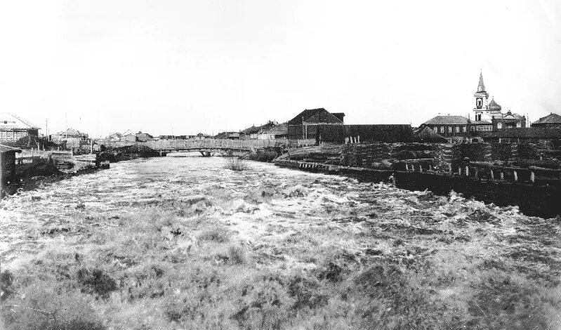 Древо - иллюстрация: Барнаул. Вид на Петропавловский собор. Фотография кон. XIX-