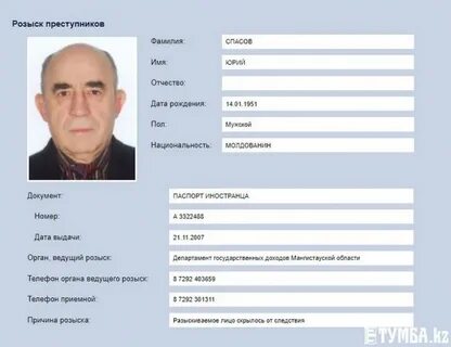 Преступник карты