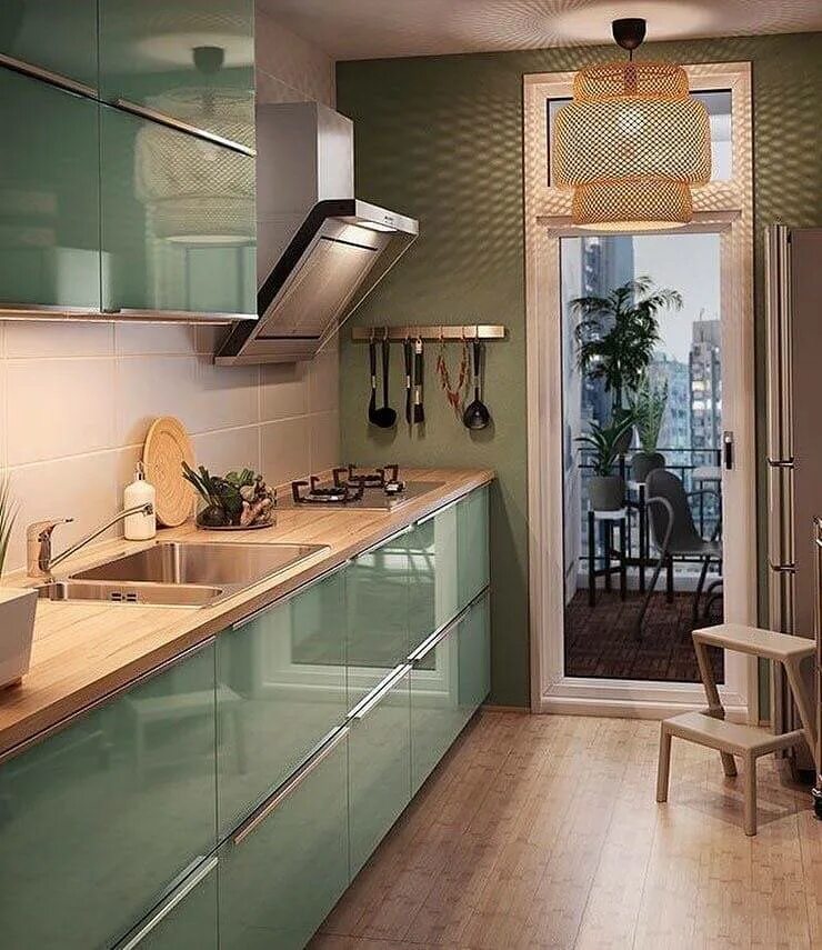 Оливковая кухня 2022. Кухни из лдсп эггер. Кухня икеа калларп зеленая. Кухонный гарнитур оливкового цвета. Деревянная кухня.